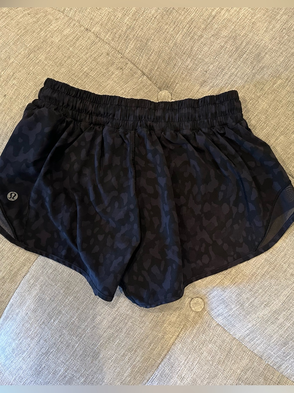 lululemon athletica Black Subtle Camo Athletic Shorts